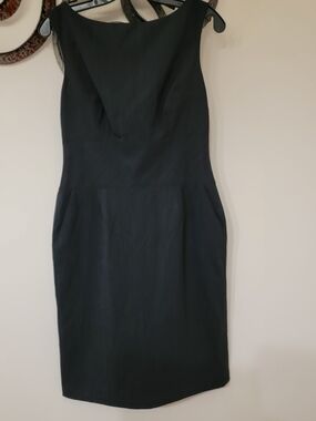 Banana Republic Black Midi Sheath Dress